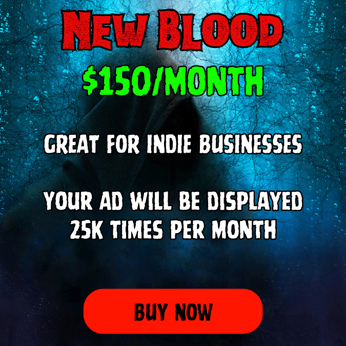 New Blood advertising option offers 25,000 ad impressions for $150 per month.